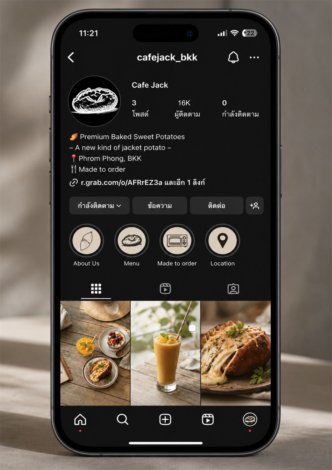 Cafe Jack Instagram content