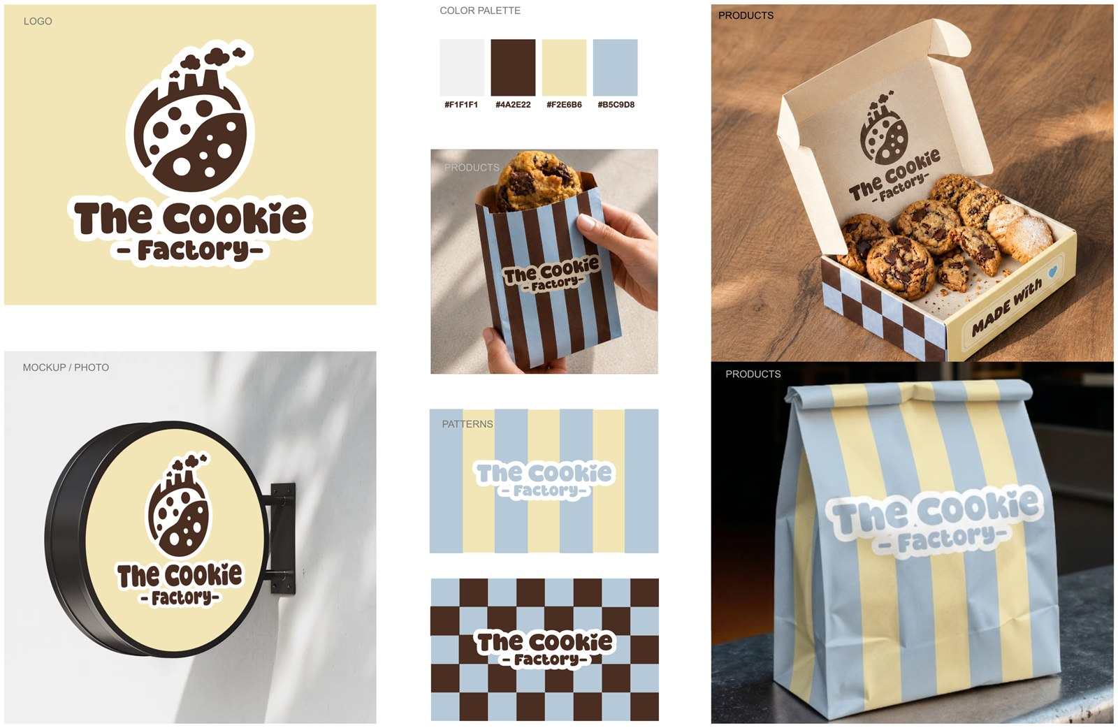 The Cookie Factory full brand board