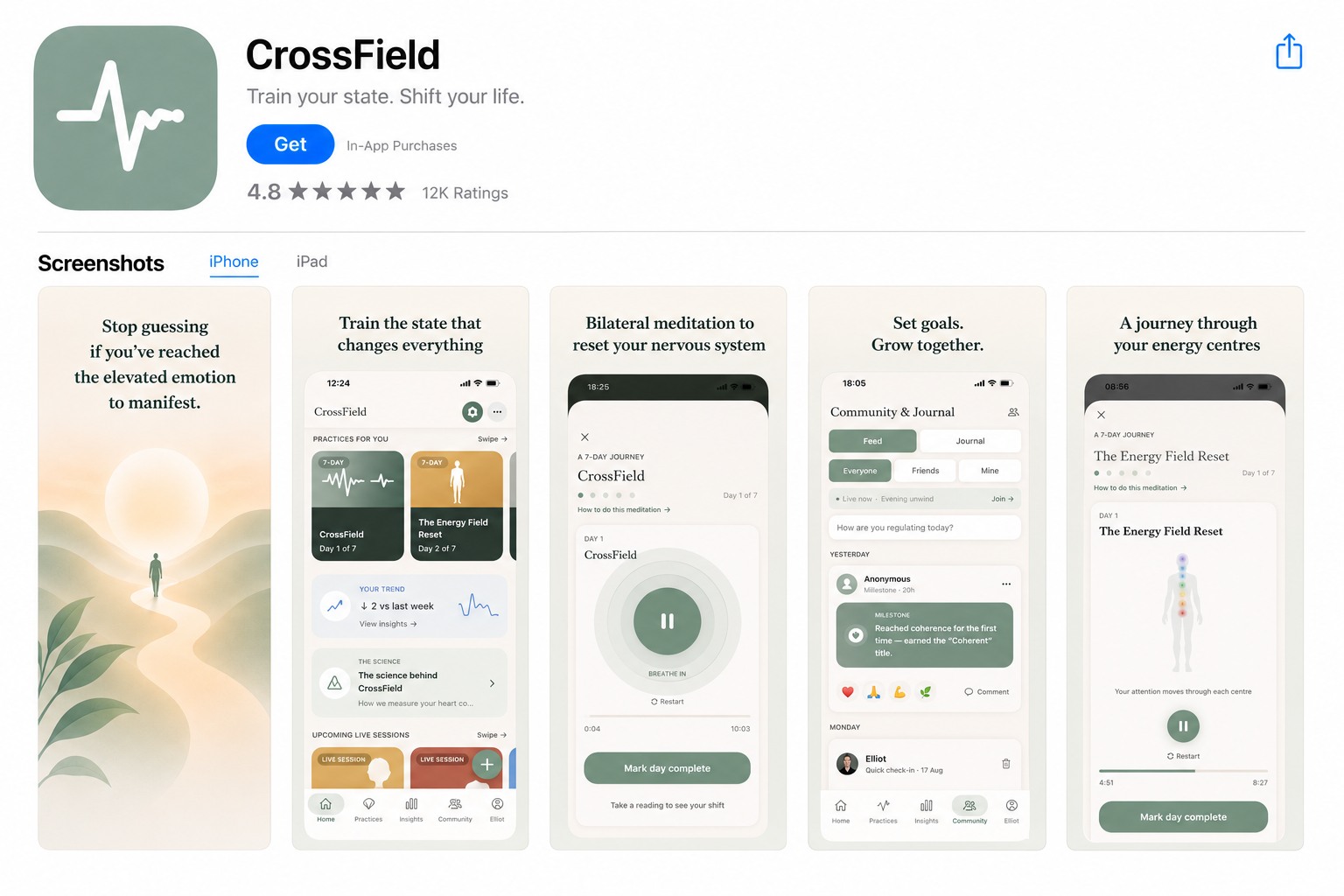 CrossField app preview